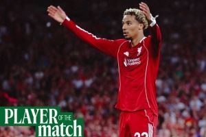 9000万欧强援！埃基蒂克当选英超首轮利物浦队内最佳球员